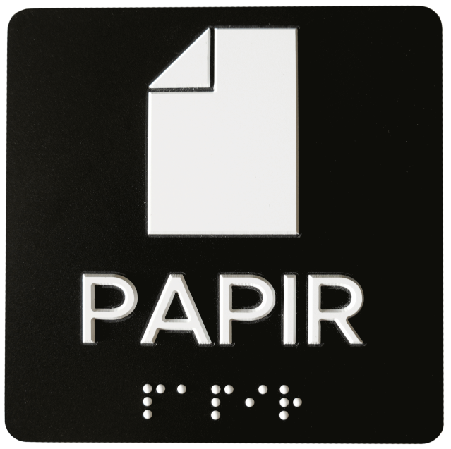 Taktil piktogram af papir